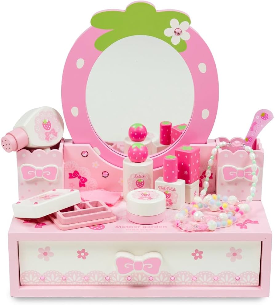 マザーガーデン　ドレッサー Amazon.co.jp: マザーガーデン おままごとセット 木製